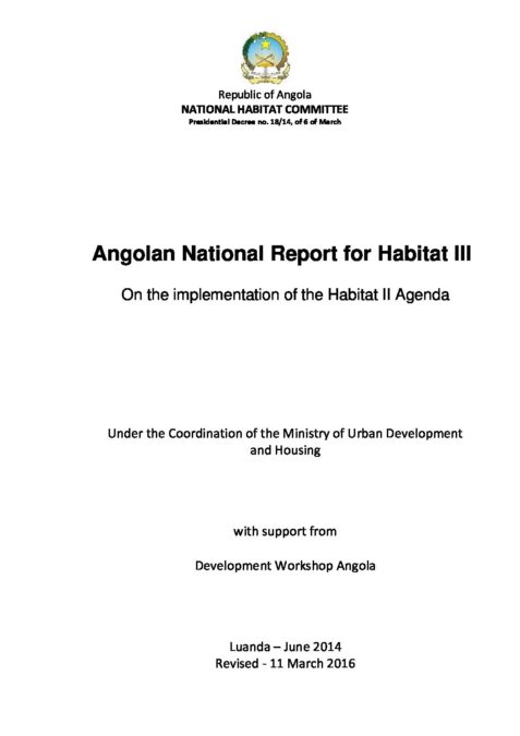 Angola Habitat III Final Report – English
