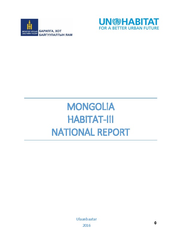 Mongolia – National Report