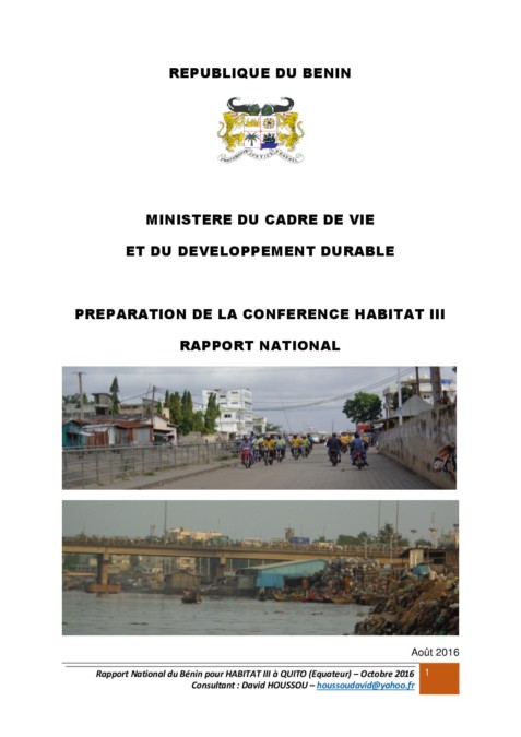 Benin National Report