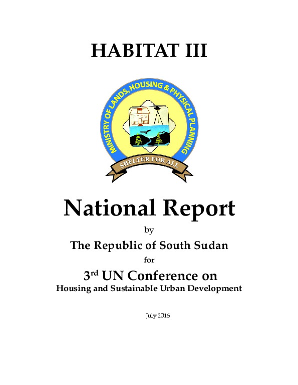 South Sudan – National Report
