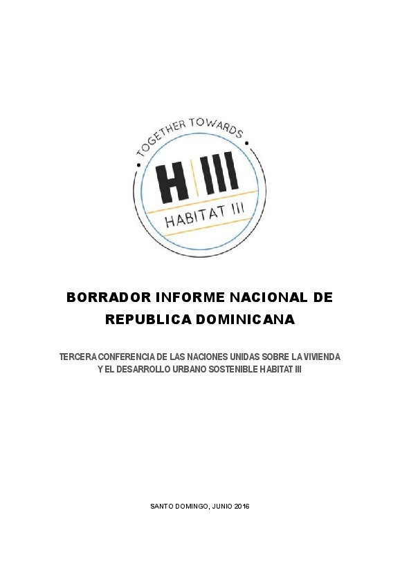 Dominican Republic National Report – Spanish