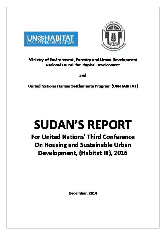Sudan – National Report