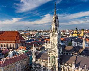 city center of  Munich, Germany